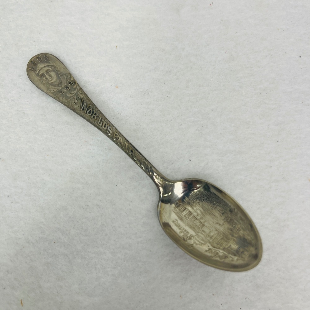 1893 World's Columbian Exposition Art Palace Souvenir Spoon Chicago Silverplate